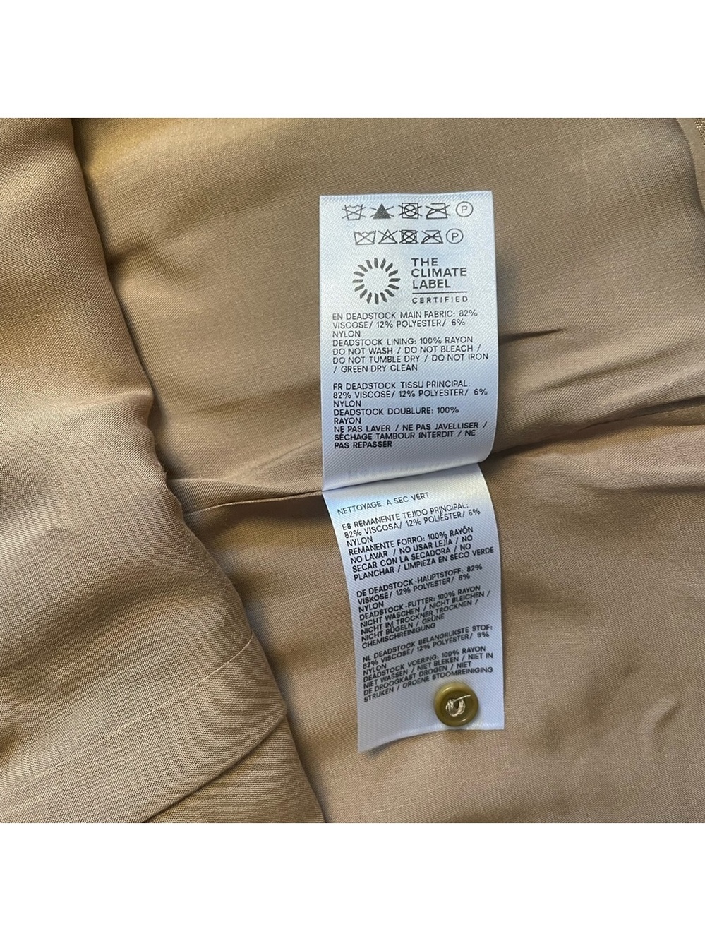 NEW Reformation Citron Mini Sleeveless Dress Brown Bronze | US 6 UK 10 - Picture 13 of 13